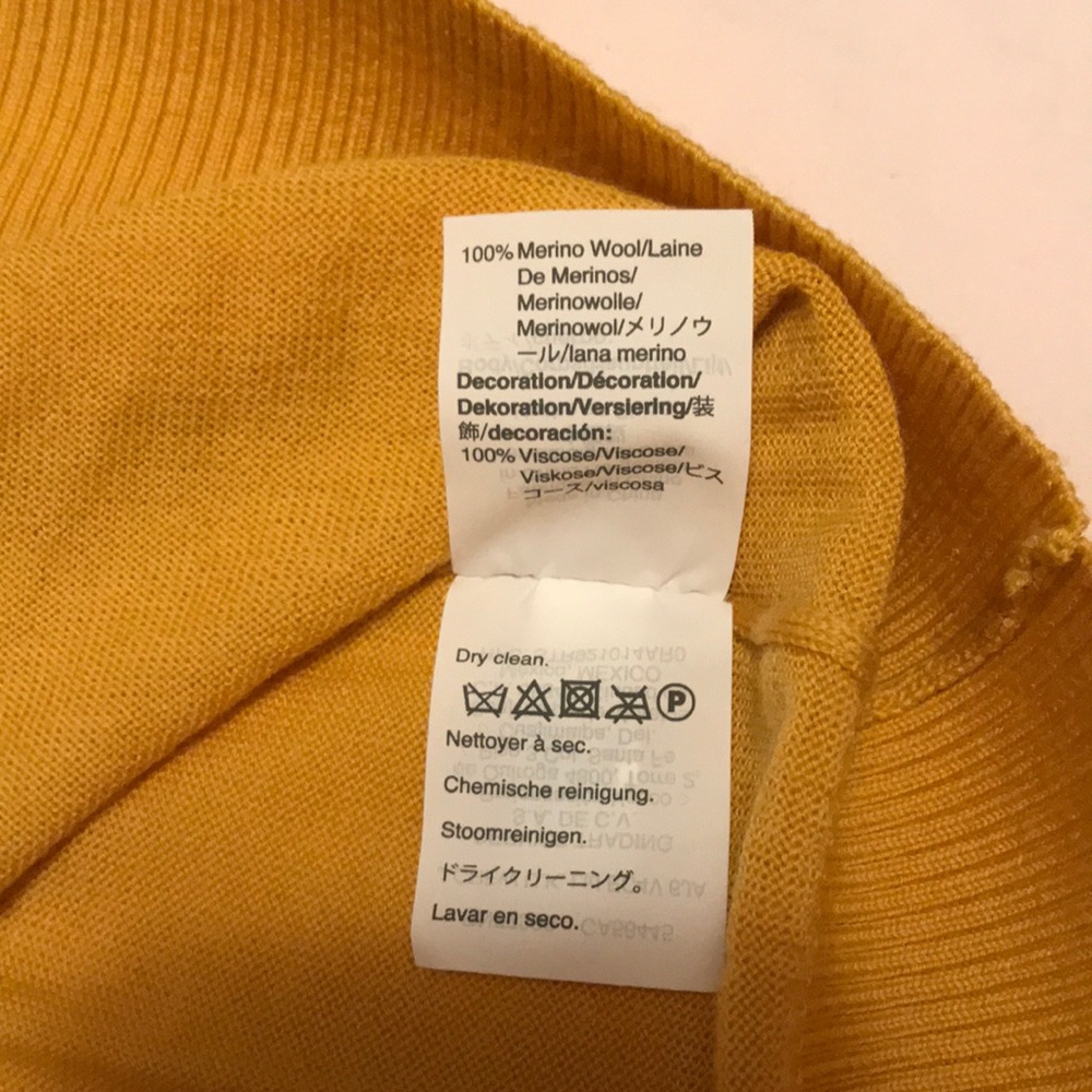 J. Crew - Gold Yellow Ruffle Cardigan - Picture 6 of 6